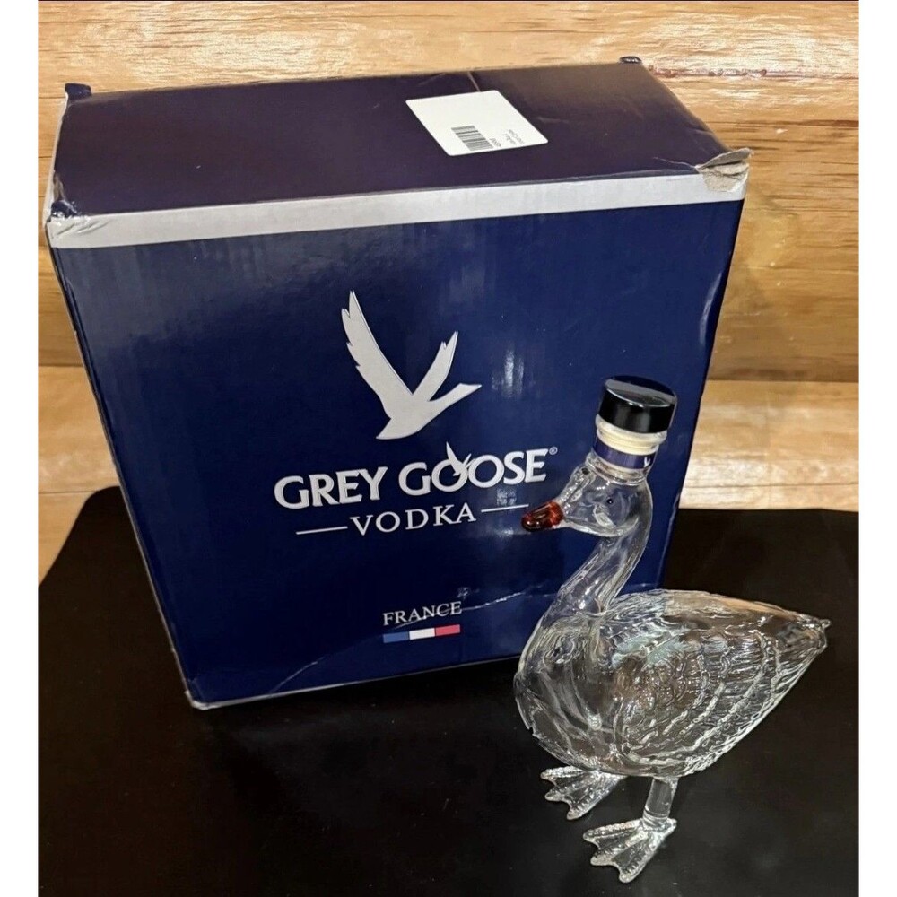 NEW! Grey Goose Vodka Decanter- Crystal with Box